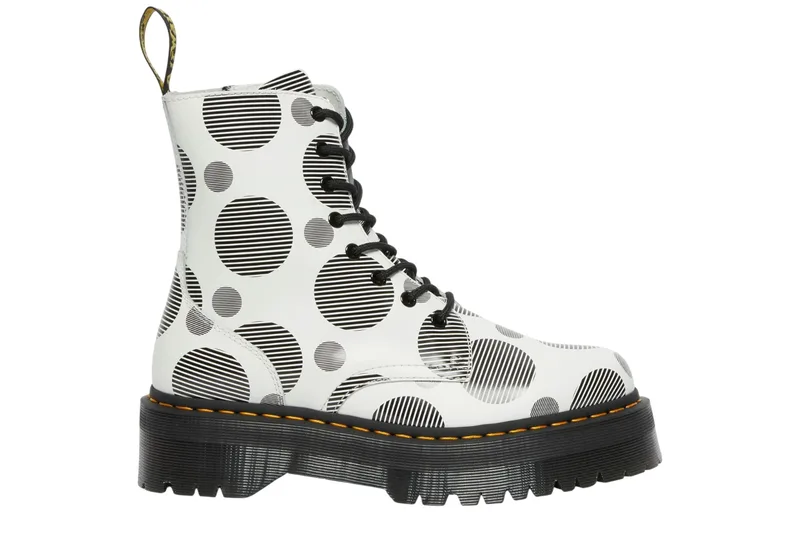 Μποτάκια Dr. Martens 8 Eye Boot Jadon 26882101-White+Black