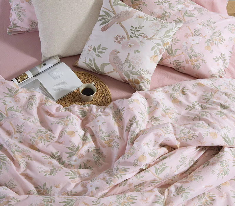 Σεντόνια King Size (Σετ) με λάστιχο 180x200+35 Nef-Nef Homeware Dreamel Ροζ