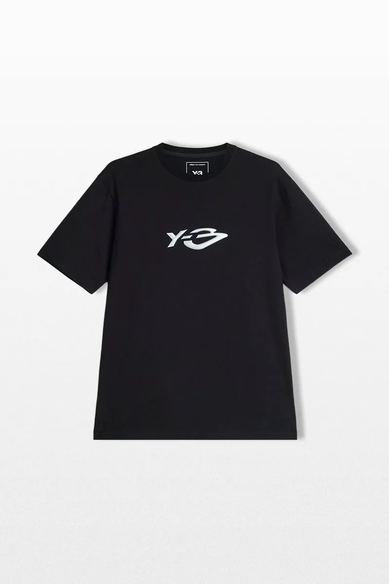 Y-3 Ανδρικό Μαύρο Liquid Logo T-Shirt