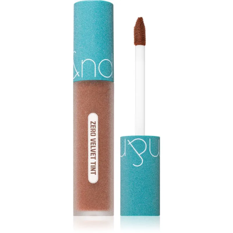 rom&nd Zero Velvet Tint κρεμώδες κραγιόν με ματ αποτελέσματα απόχρωση #22 Grain Nude 5,5 γρ