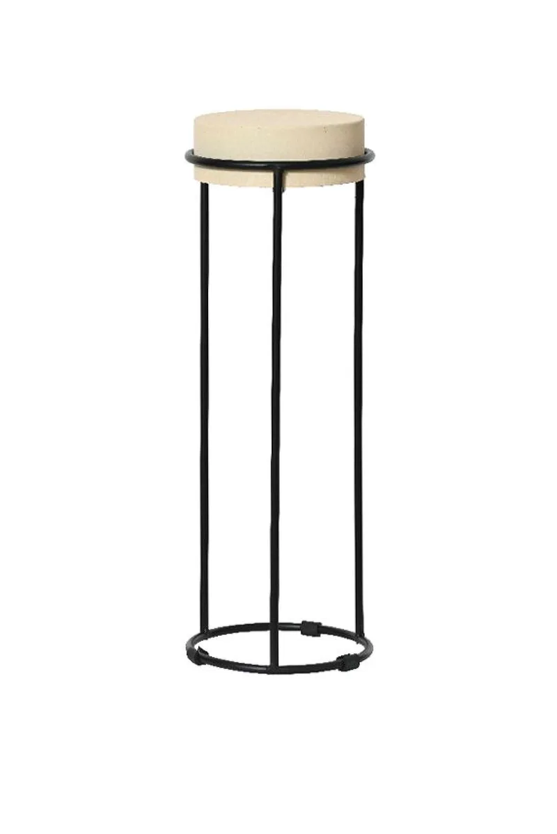 Βαση Για Κασπω Μεταλλικη Μπεζ 58Cm 20x20x58cm Μονόχρωμο Kaeming