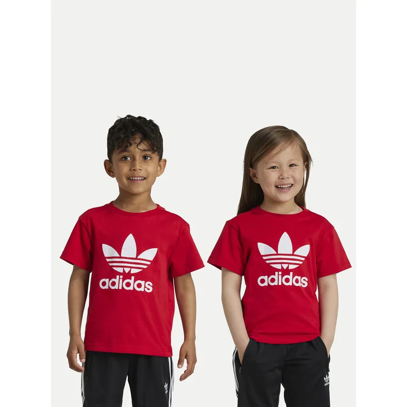 adidas T-Shirt adicolor Trefoil IY2387 Κόκκινο Regular Fit