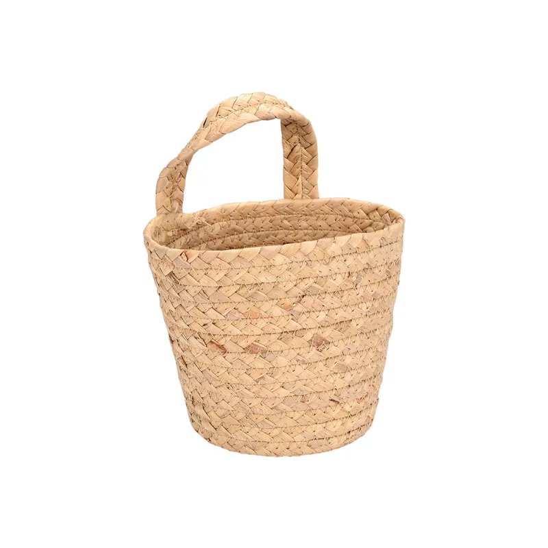 Καλάθι Κρεμαστό Υάκινθου Natural 15x15x23εκ. Florana Estia 02-29630 (Χρώμα: Natural, Υλικό: Υάκινθος) - estia - 02-29630