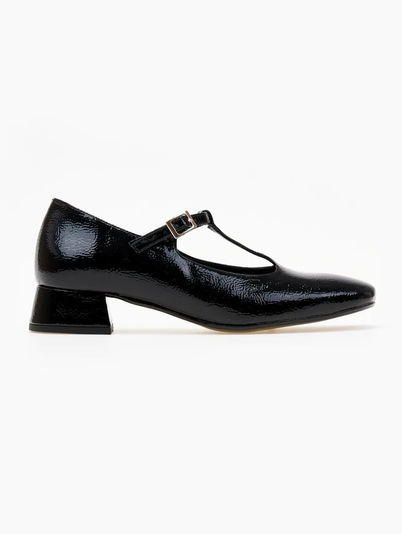 TFP Patent Mary Jane Pumps - 192 - Black