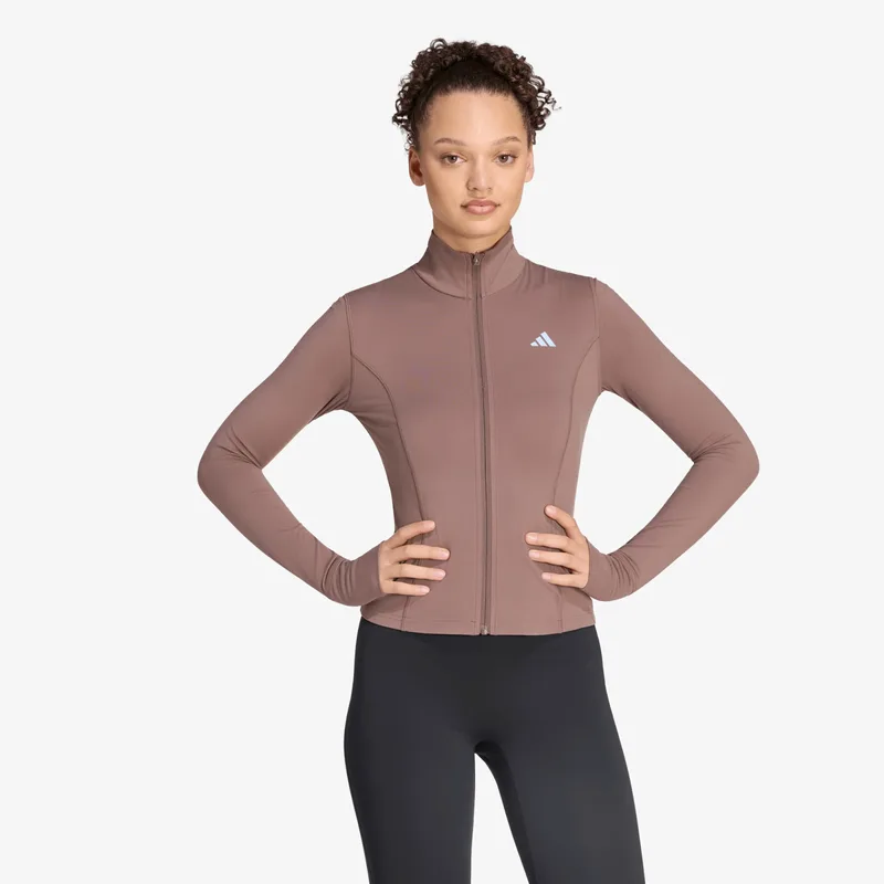 Φούτερ adidas 3-Stripes Studio Zip Through Jacket Earth Strata L