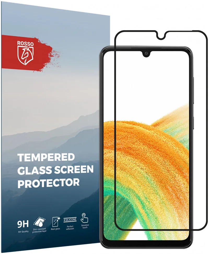 Κόκκινο Tempered Glass - FullFace Αντιχαρακτικό Προστατευτικό Γυαλί Οθόνης Samsung Galaxy A33 5G - Black (8719246344060)