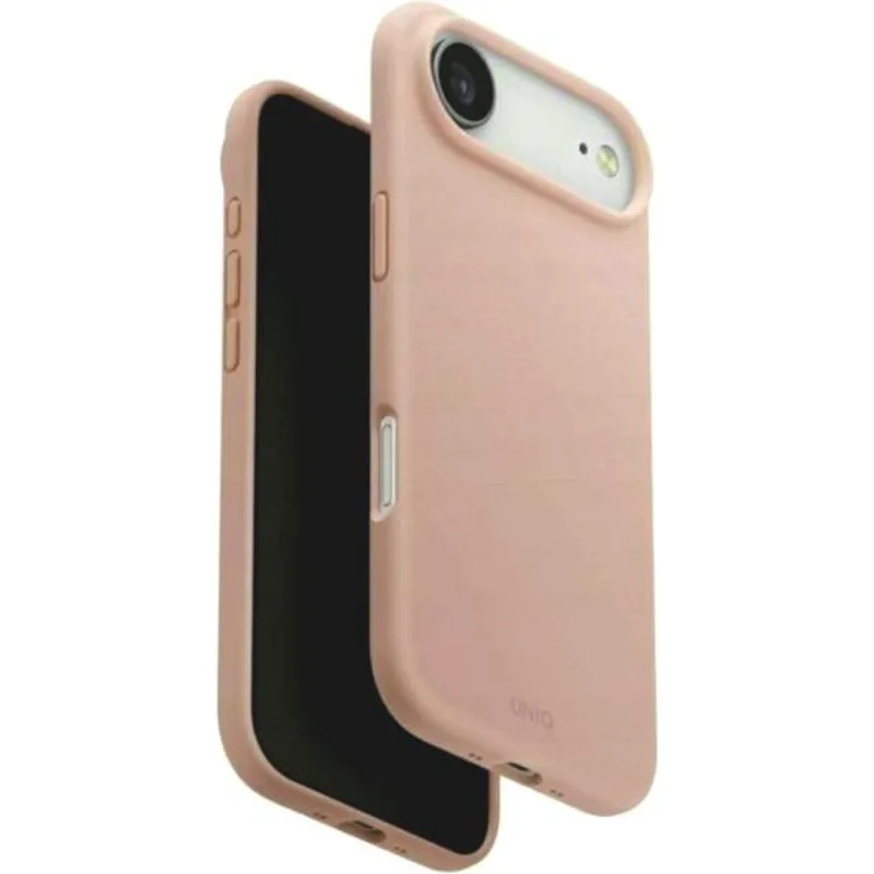 Θήκη iPhone Air Uniq Lino MagClick Ανθεκτική Premium Σιλικόνης με MagSafe - Blush Ροζ (UNIQ-IP6.6(2025)-LINOMBPNK)