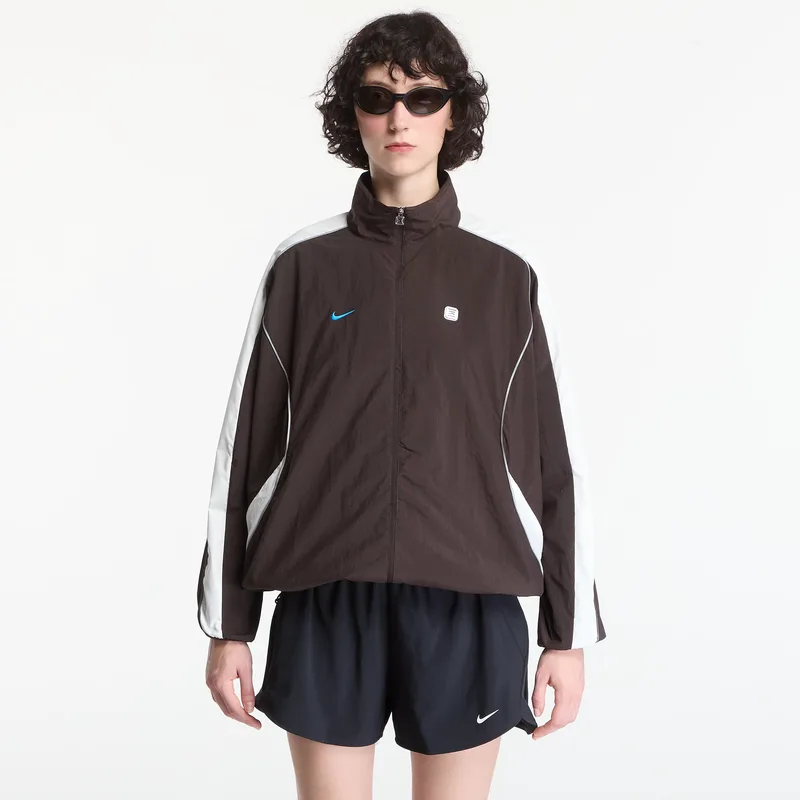Μπουφάν Nike Sportswear Women's Woven Jacket Velvet Brown/ Sail/ Sail XS