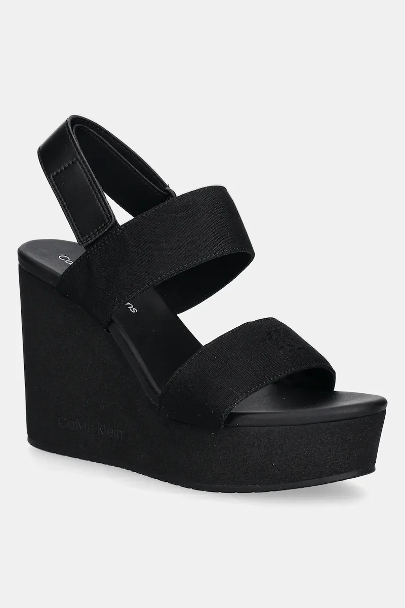 Πέδιλα Calvin Klein Jeans WEDGE SANDAL WEBBING IN