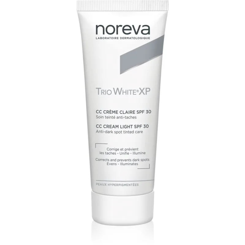 Noreva Trio White XP CC Cream Light SPF 30 CC κρέμα για ομοιόμορφο τόνο της επιδερμίδας SPF 30 40 ml