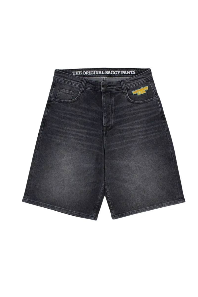 HOMEBOY Βερμούδες x-tra MONSTER Vintage Denim SHORTS-ΜΑΥΡΟ-01SH1087