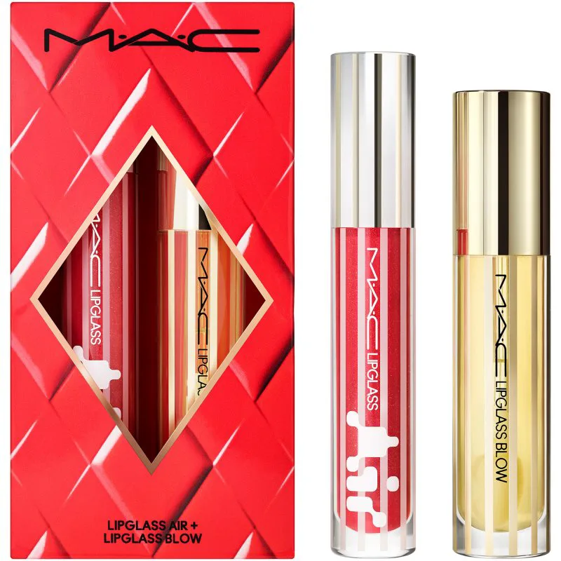 MAC Cosmetics Set Blowing Air Kisses Glossy Lip Duo σετ δώρου για τα χείλη