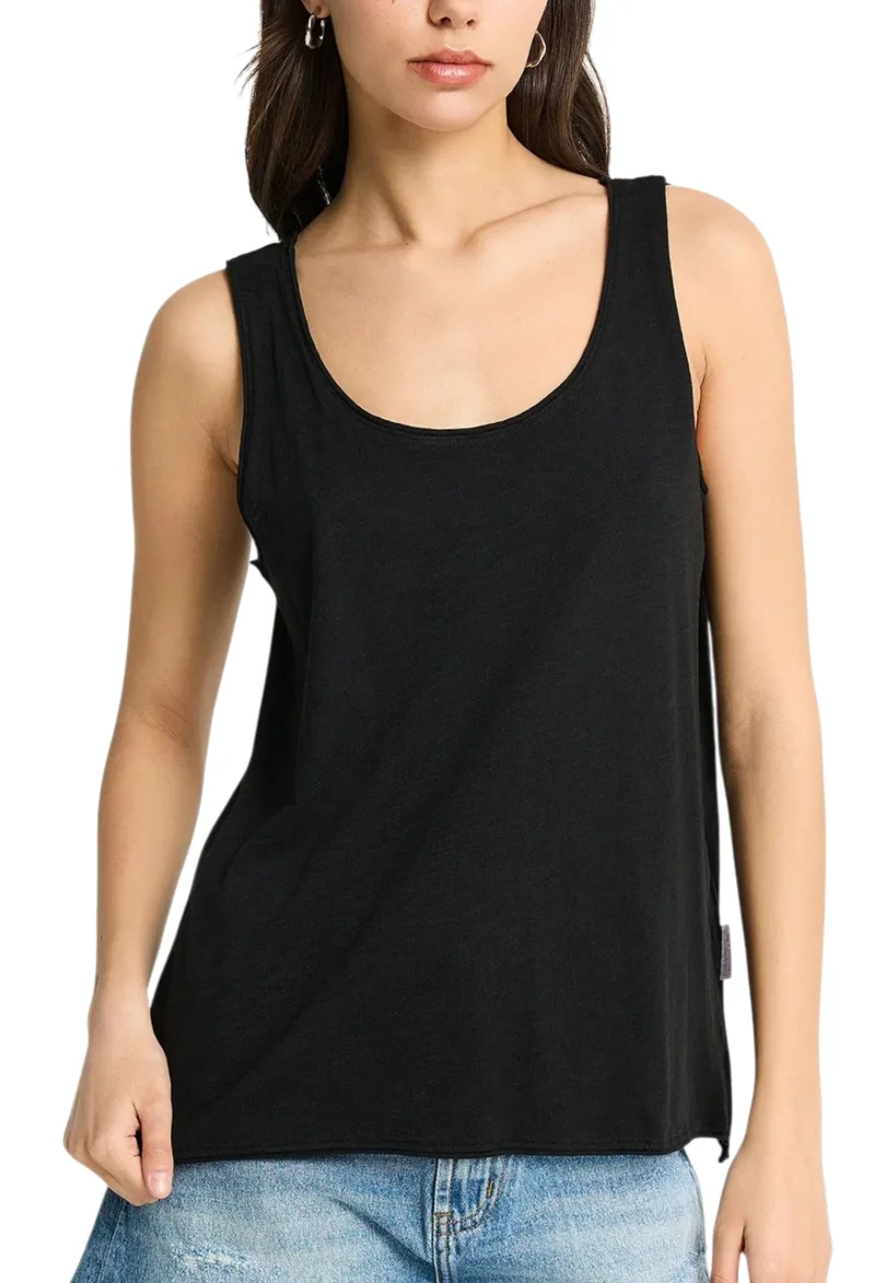 Μπλούζα Αμάνικη Funky Buddha Tank Top FBL013-108-04-BLACK Γυναικείο