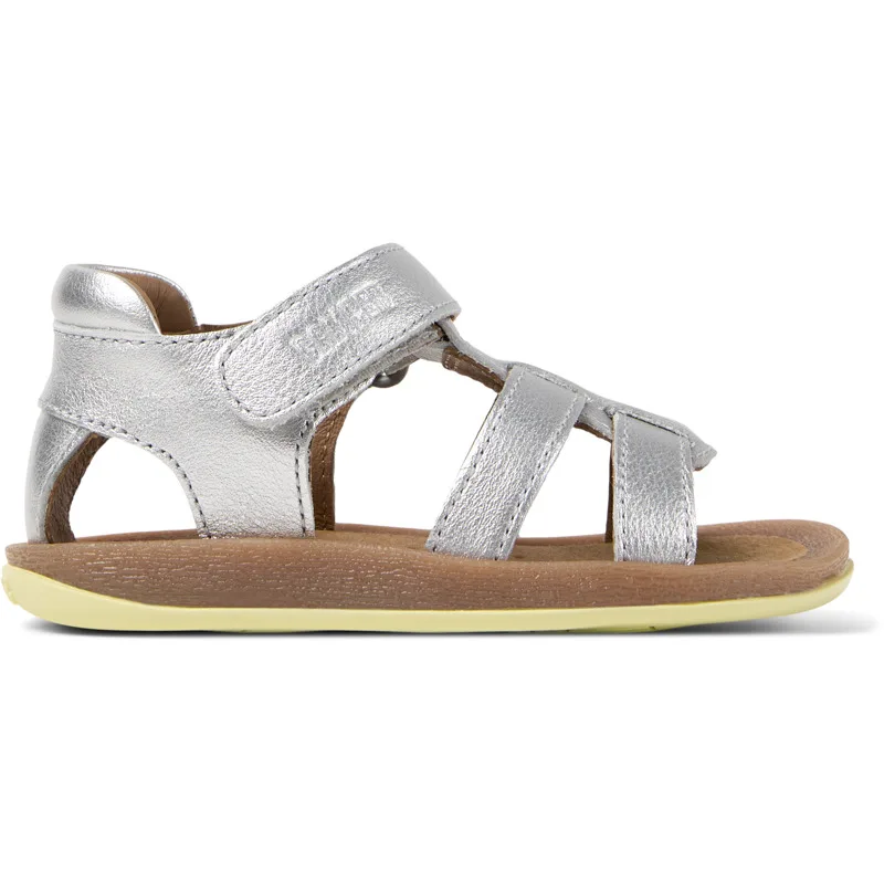 CAMPER Bicho - Πέδιλα Για Firstwalkers - Γκρι, Μέγεθος 23, Smooth leather