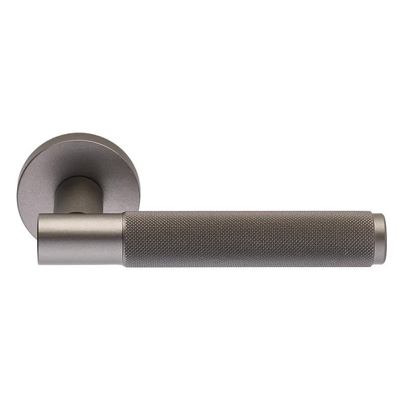 Πόμολα Πόρτας ILAVIO χειρολαβές με ροζέτα 2791 Graphite Smoked (Τεμάχιο (δεξί εξώπορτας))