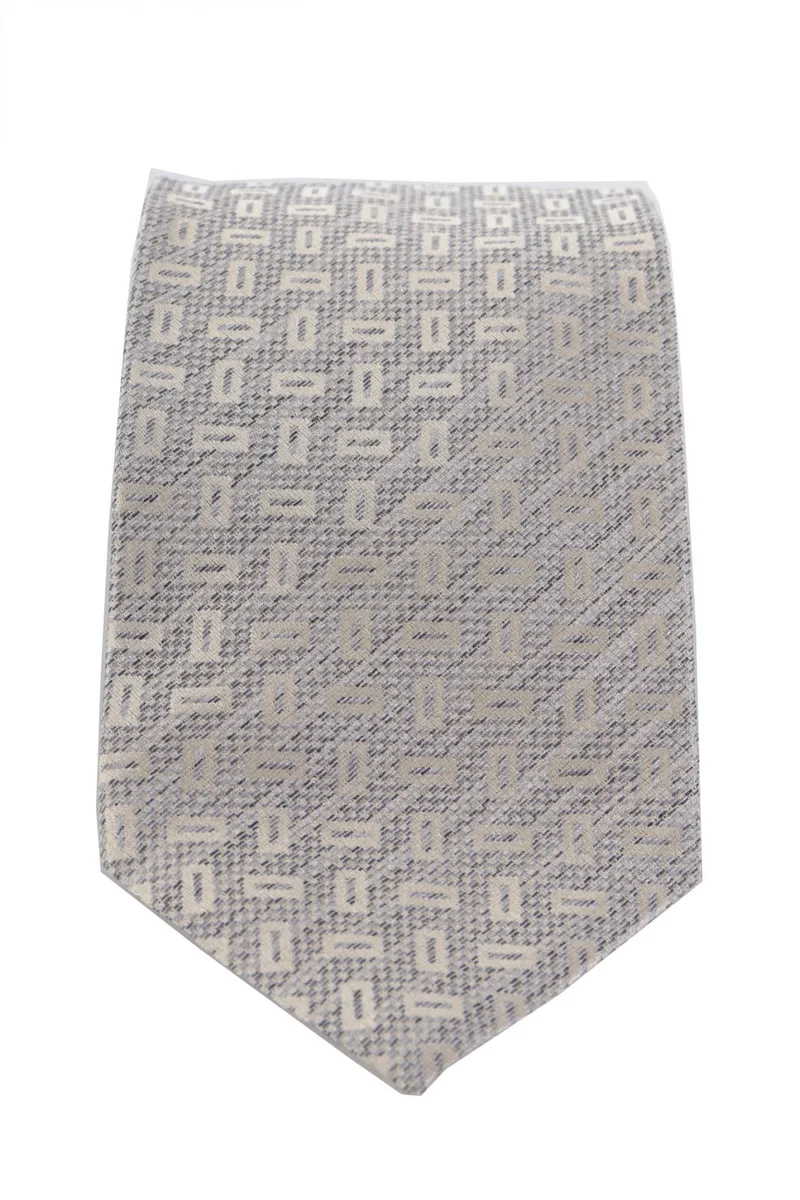 ARMANI COLLEZIONI ΓΡΑΒΑΤΑ 9,5CM ΣΧΕΔΙΑΣΤΗ ΜΠΕΖ