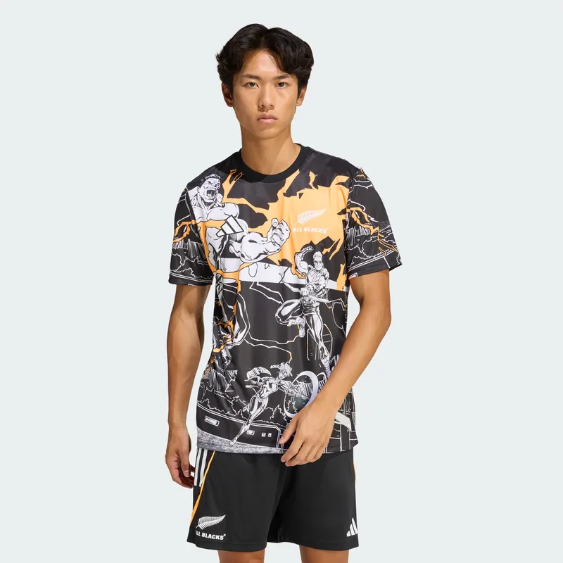 adidas M All Blacks Marvel Captains Run Jersey (9000262842_1469)