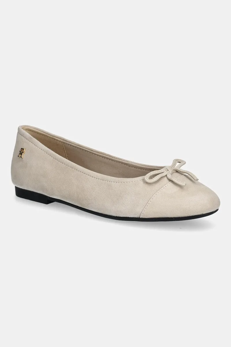 Μπαλαρίνες σουέτ Tommy Hilfiger TOE CAP SUEDE BALLERINA