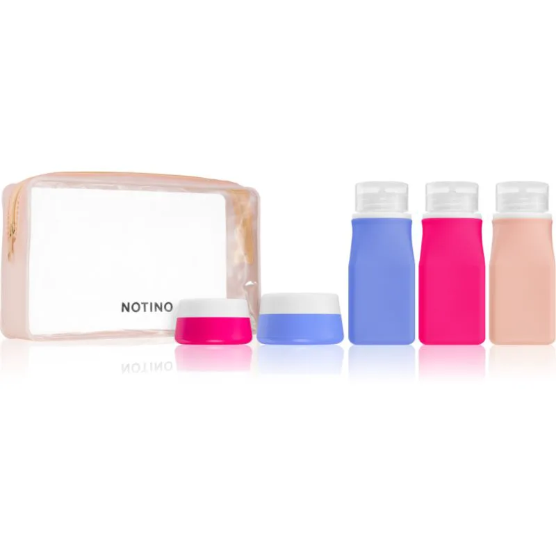 Notino Travel Collection Silicone Travel Bottles Set επαναχρησιμοποιούμενα δοχεία ταξιδίου