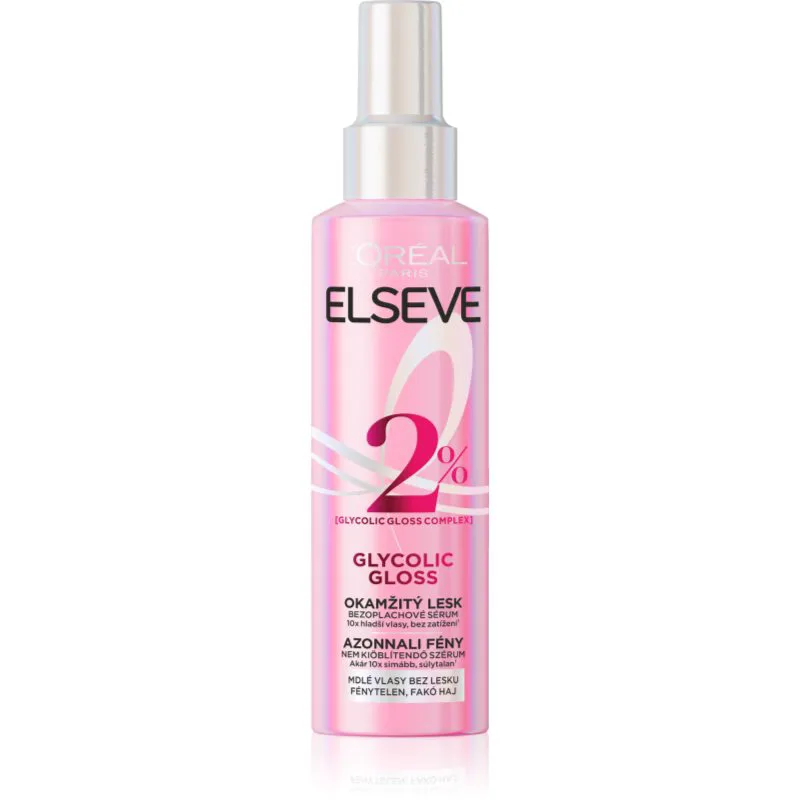 L’Oréal Paris Elseve Glycolic Gloss ορός χωρίς ξέβγαλμα για λάμψη 150 ml