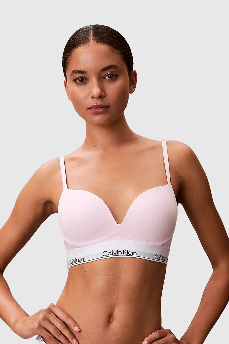 Calvin Klein γυναικείο σουτιέν Plunge Bra-Icon Cotton Modal (B Cup)-LV00QF8502-8Z6