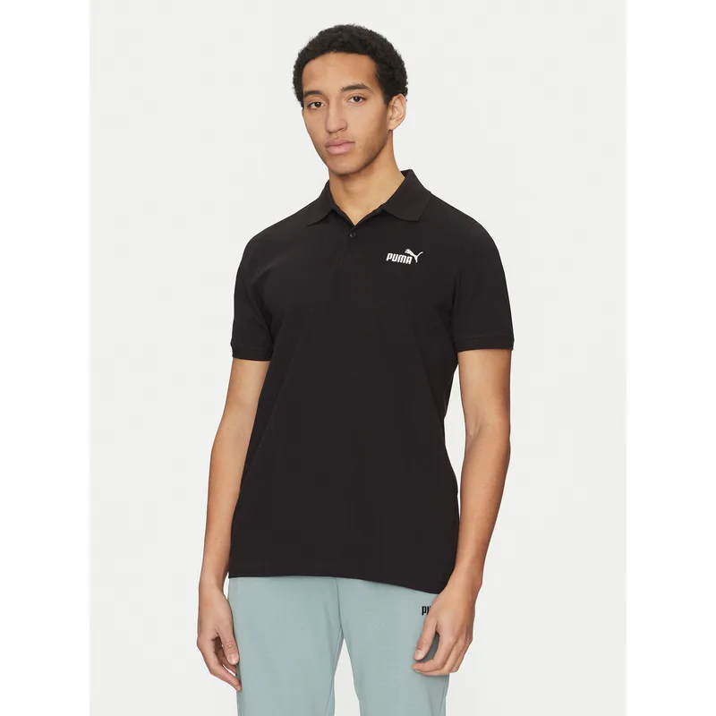 Puma Polo Essentials 682552 Μαύρο Regular Fit