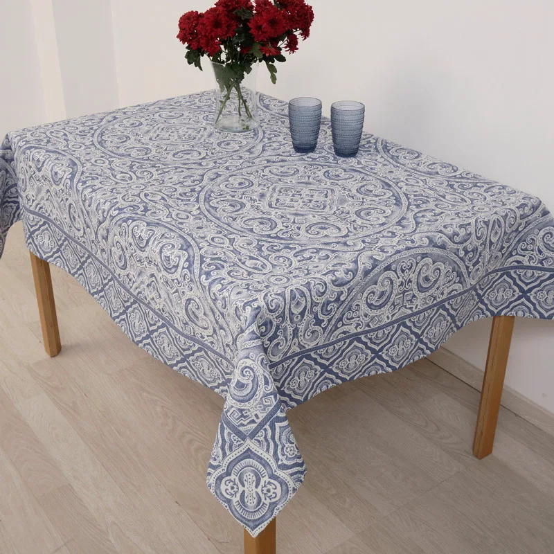 Τραπεζομάντηλο 140x140 Dimeco Capri Blue 140x140