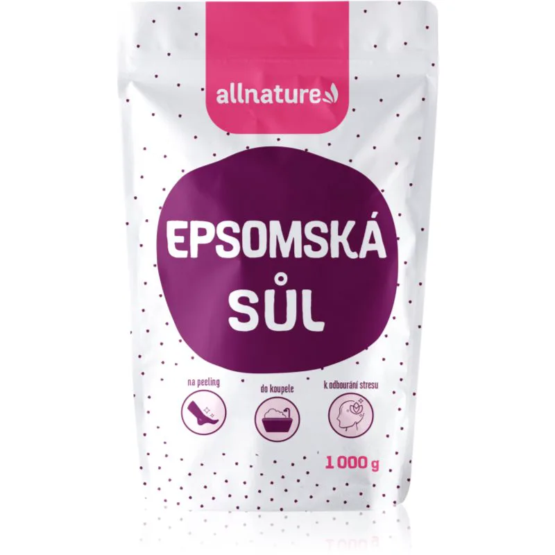 Allnature Epsom salt άλατα μπάνιου 1000 γρ