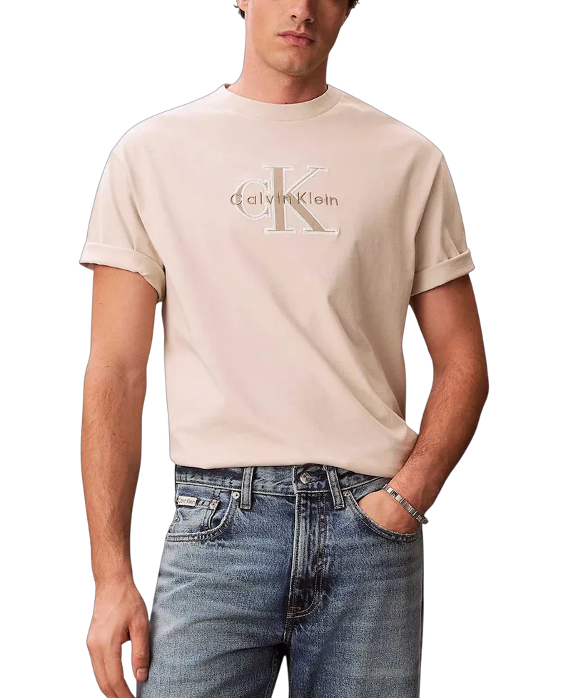 Ανδρικό T-shirt Μπεζ Calvin Klein LV04RF819G-2JX