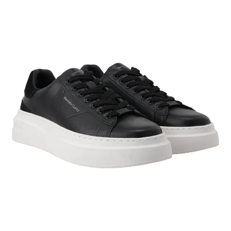 Renato Garini Ανδρικά παπούτσια Sneakers 700-110 Μαύρο Καστόρι W5700110373F