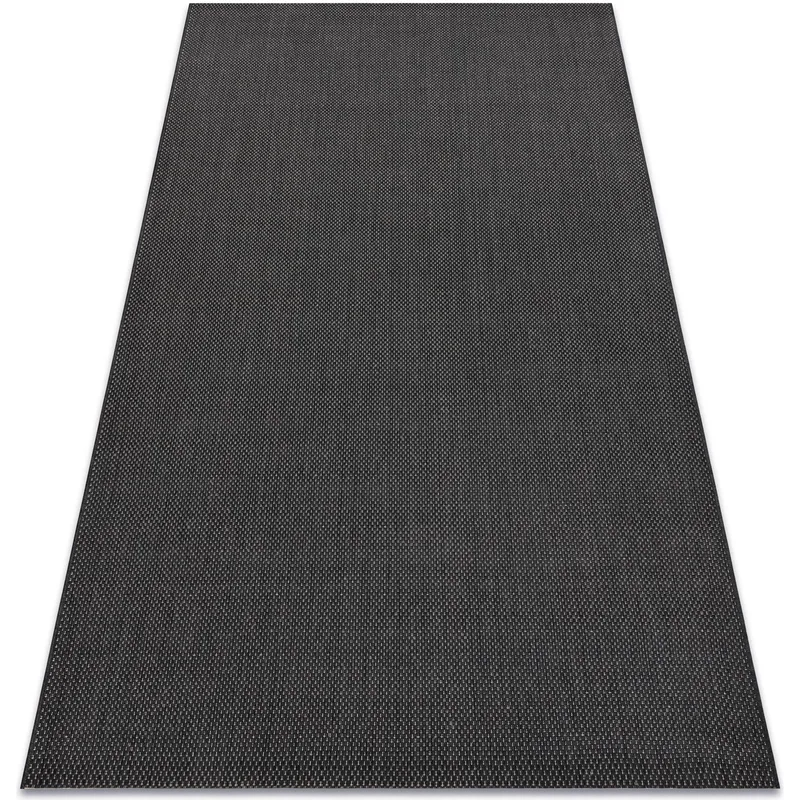 Χαλιά Rugsx Χαλί FLAT 48663/090 σιζάλ - μαύρο α 200x290 cm