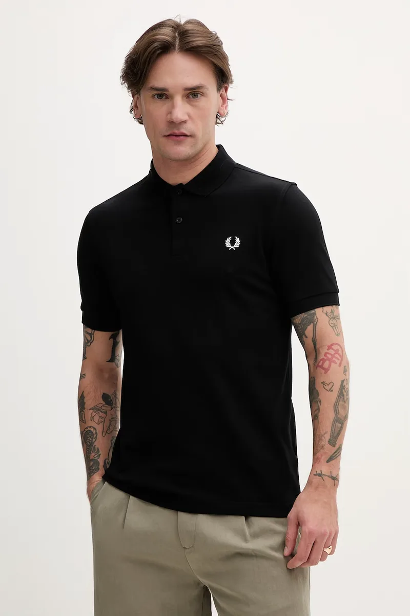 Βαμβακερό μπλουζάκι πόλο Fred Perry Plain Fred Perry Shirt