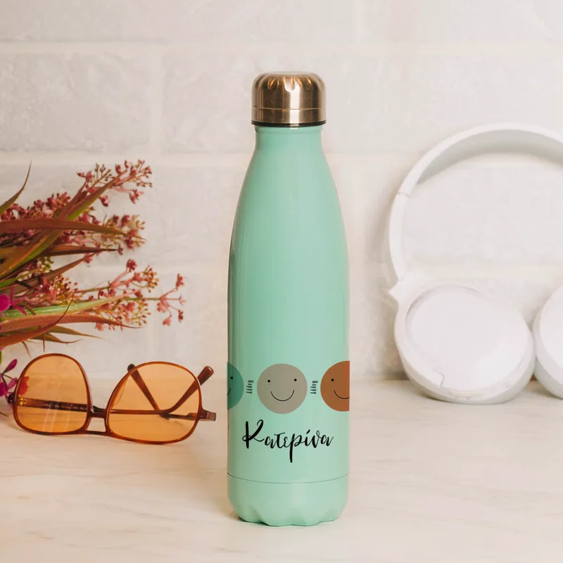 Happy Faces - Μπουκάλι Θερμός 500ml - Μέντα