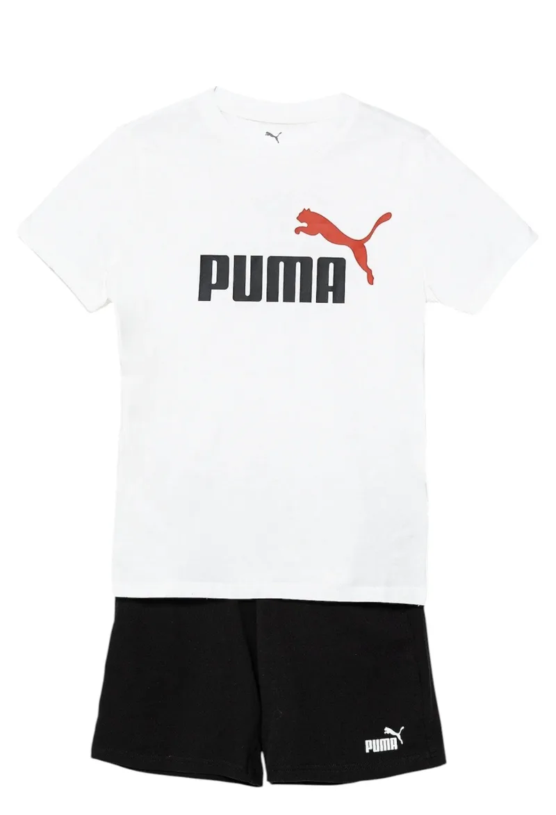 Αθλητικό Σετ Puma Logo Tee Αnd Shorts Set 686298-02 Αγόρι