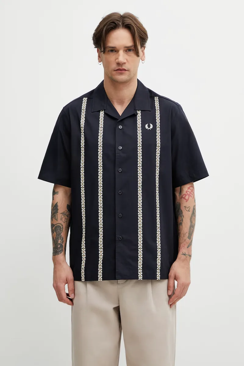 Fred Perry πουκάμισο ανδρικό βαμβακερό