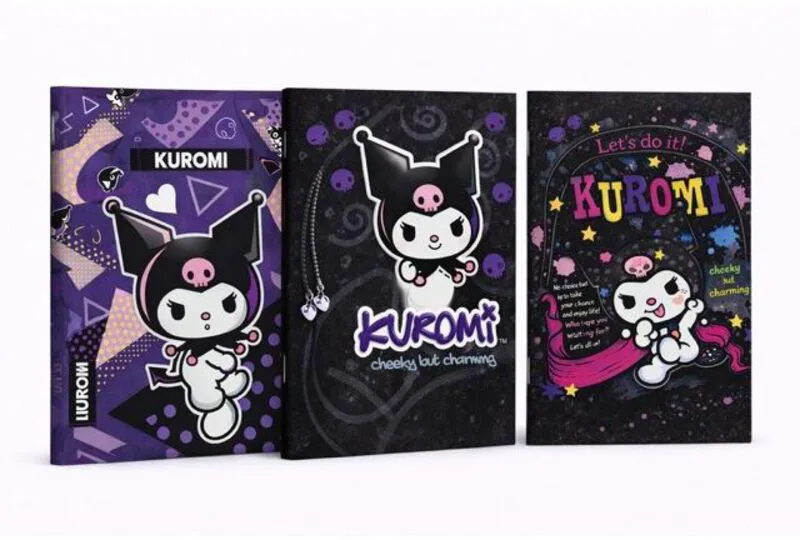 Kuromi 26 Τετράδιο Καρφίτσα 17x25 40 Φύλλων-3 Σχέδια-1Τμχ (26300)