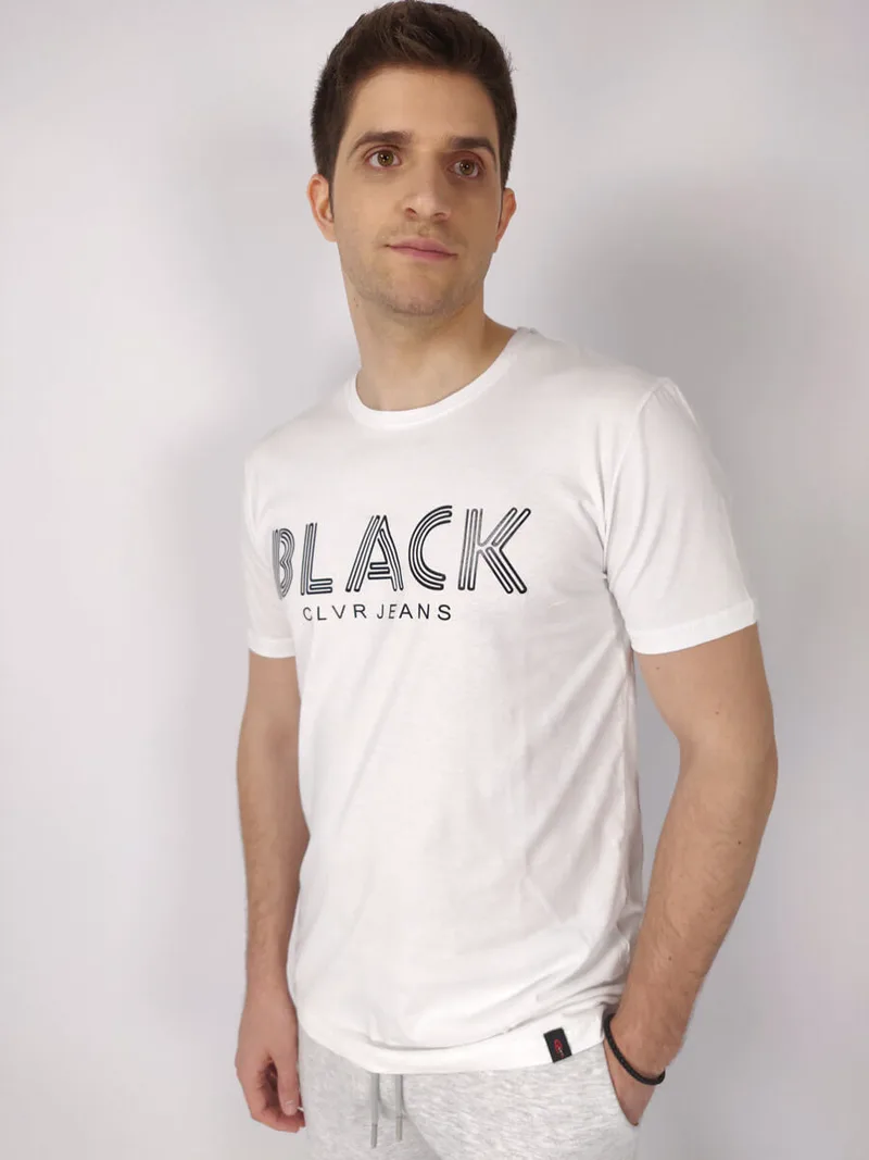 Clever T-Shirt Με Στάμπα - Λευκό - CT21340