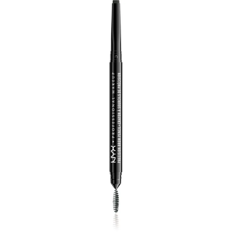 NYX Professional Makeup Precision Brow Pencil μολύβι για τα φρύδια απόχρωση 06 Black 0.13 γρ