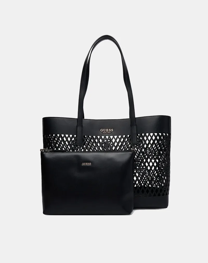 GUESS LETTY 2 IN 1 TOTE ΤΣΑΝΤΑ ΓΥΝΑΙΚΕΙΟ HWPG9911240-BLA Black