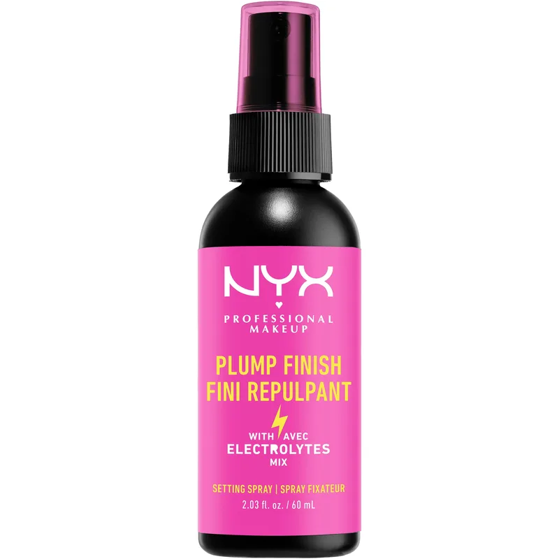 Nyx Professional Makeup Plump Finish Setting Spray with Electrolytes Ρυθμιστικό Spray με Ηλεκτρολύτες για Σταθερό Μακιγιάζ 60ml