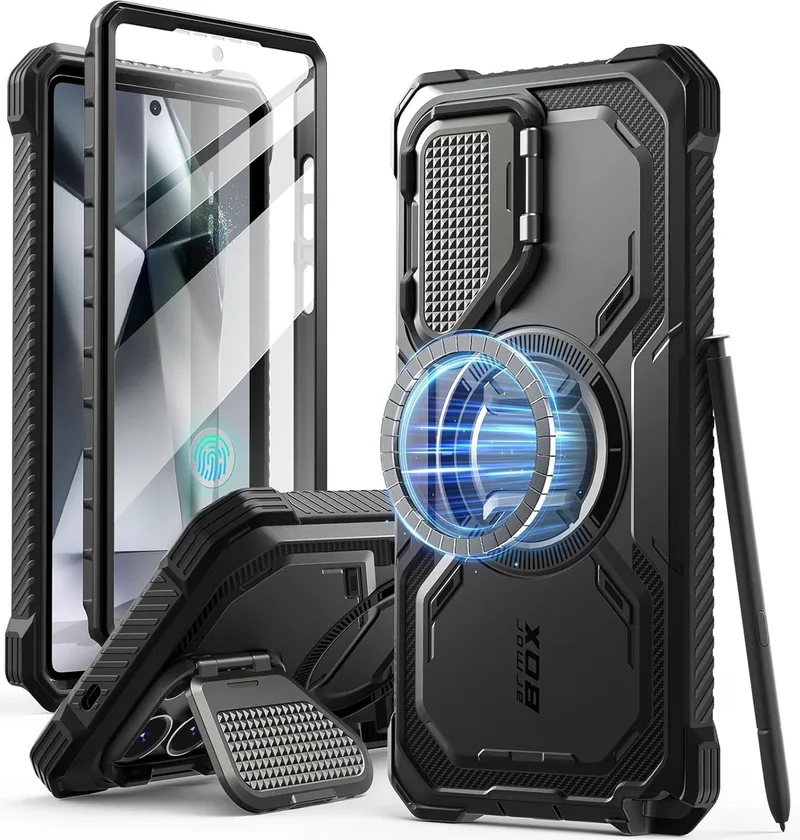 Θήκη Samsung Galaxy S25 Ultra Supcase i-Blason Armorbox Mag Ανθεκτική με MagSafe & Μεταλλικό Κάλυμμα για την Κάμερα - Black (843439156524)