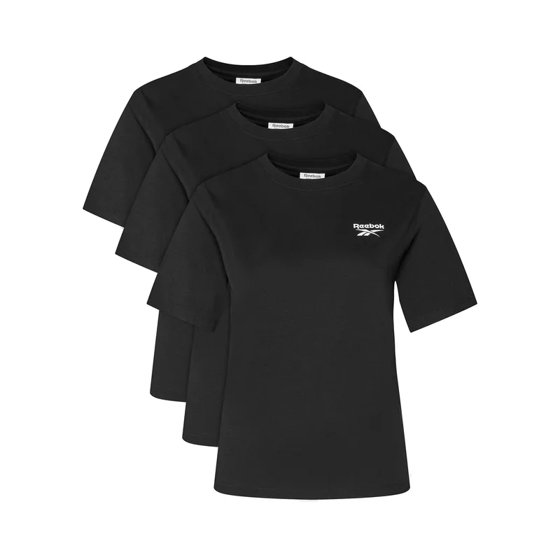 Reebok Σετ t-shirts RK25194CCW Μαύρο Regular Fit