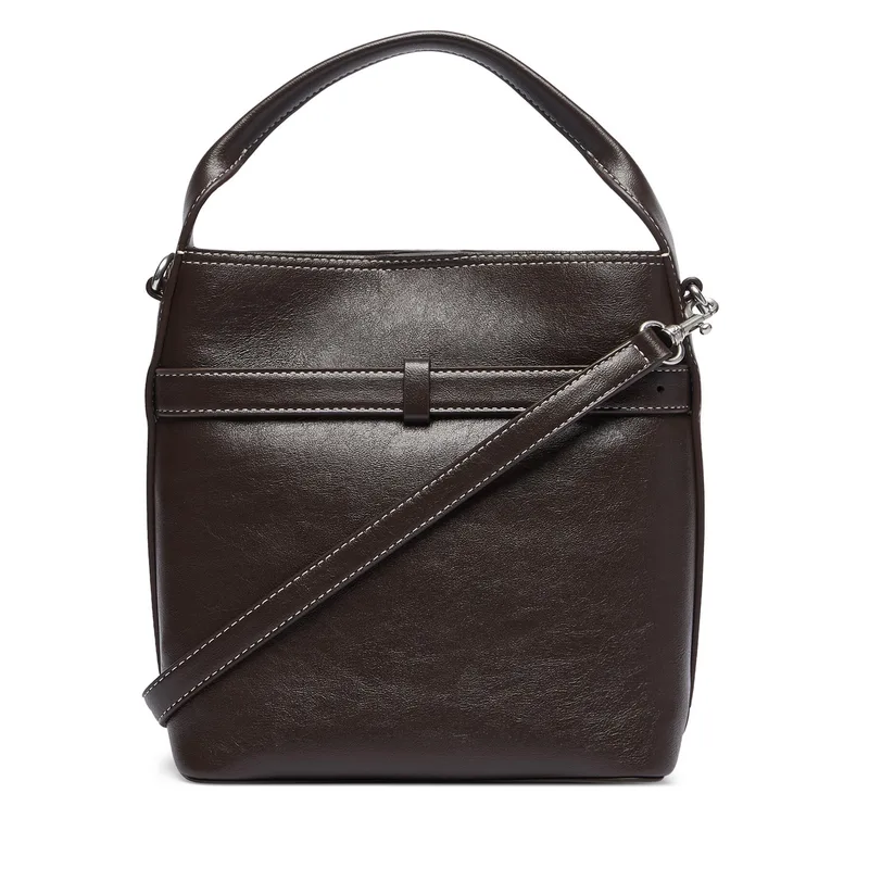 Τσάντα Calvin Klein Buckle Mini Bucket Crossbody LV04F3550G Καφέ