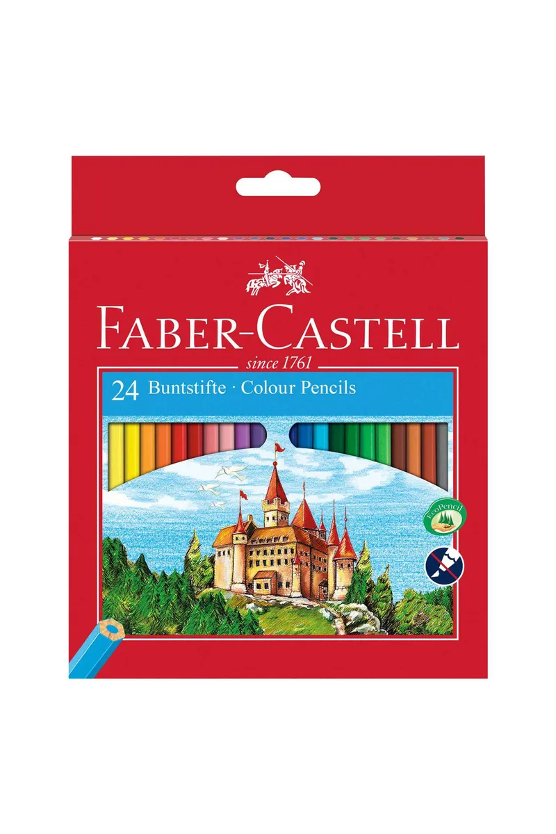 Faber-Castell ξυλομπογιές κάστρο σετ 24 χρώματα - 077120124/