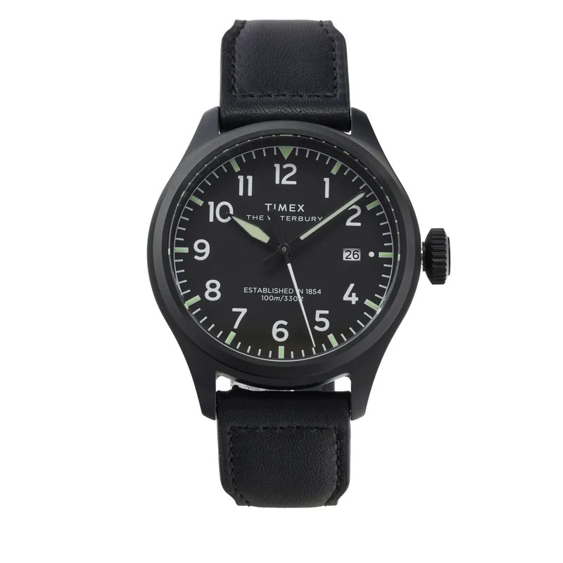 Ρολόι Timex Waterbury Ace TW2Y18900 Μαύρο