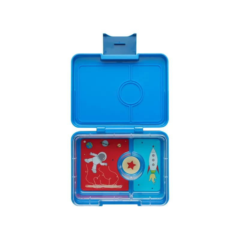 Yumbox Snack 3-sections Surf Blue / Rocket tray