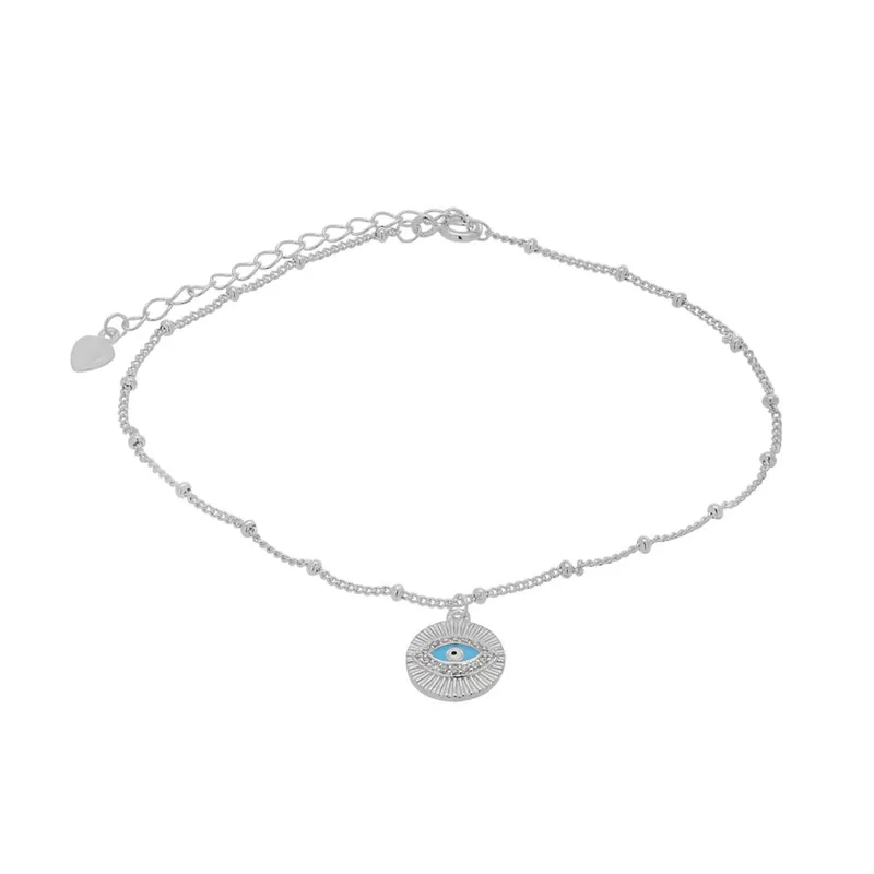 Αλυσίδα Ποδιού Ασημένια με μάτι 925 19-24cm Prince 508-1Q