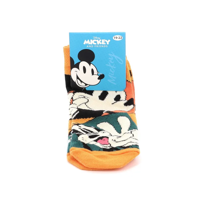 Παιδικές Κάλτσες για Αγόρι Disney Mickey Χρώματος Πορτοκαλί MC20501-ORANGE