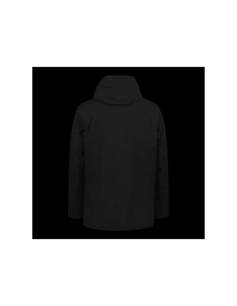 CMP men's long winter sports jacket with hood black 34K0157U901