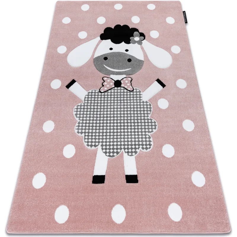 Χαλιά Rugsx Χαλί PETIT DOLLY πρόβατα ροζ 140x190 cm